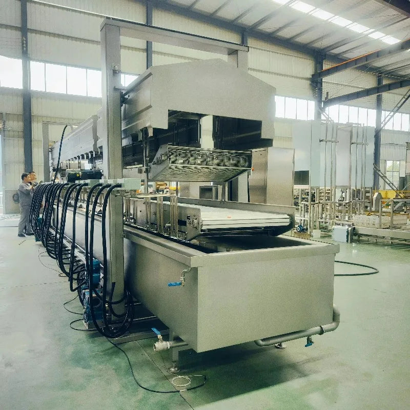 Ready-to-fry Frozen Potato Production Line 304 SS Electric 100kg/h Mesh Belt Deep Frozen French Fries