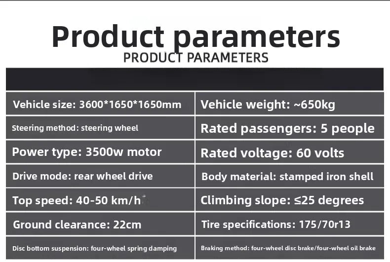 Four-wheeled electric vehicles, househo cars, small fully enclosed battery cars
