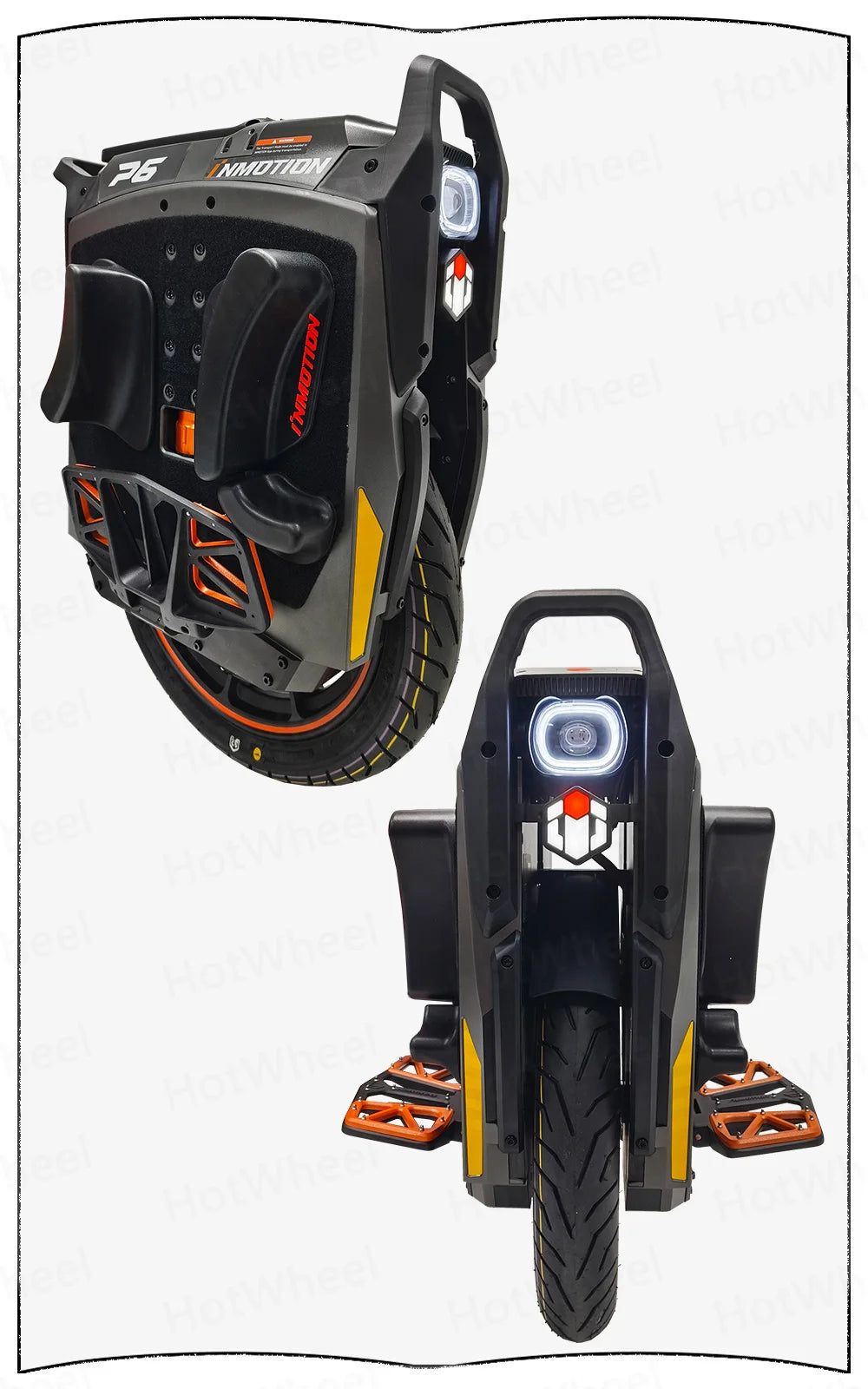 INMOTION P6 4200Wh 235.2V Battery 6000W Motor Electric Unicycle IPX6 Waterproof 150km/h Speed 150km Range 20inch 80/90-14 Tire