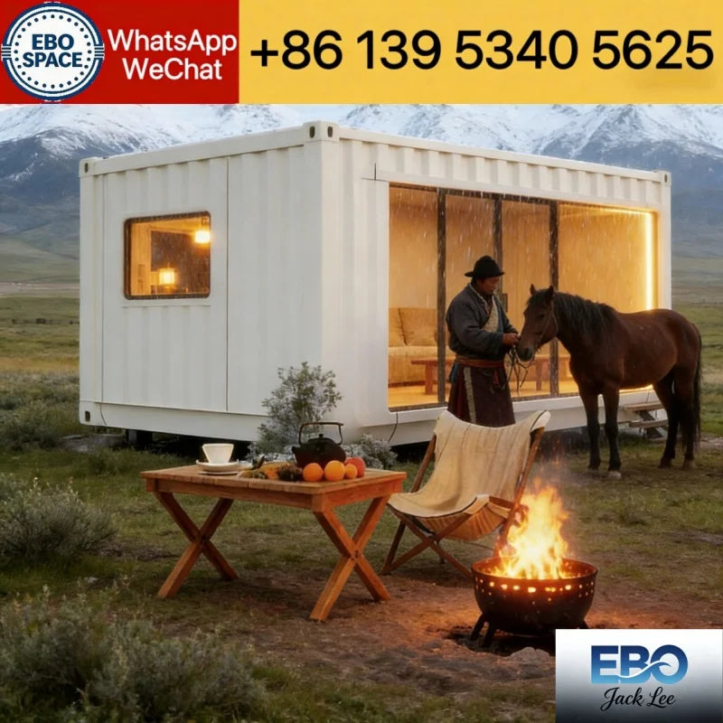 Factory Direct Foldable House 20ft 30ft 40ft Prefab Modular Villa 2-3 Bedroom with Kitchen Bathroom Outdoor Expandable Container