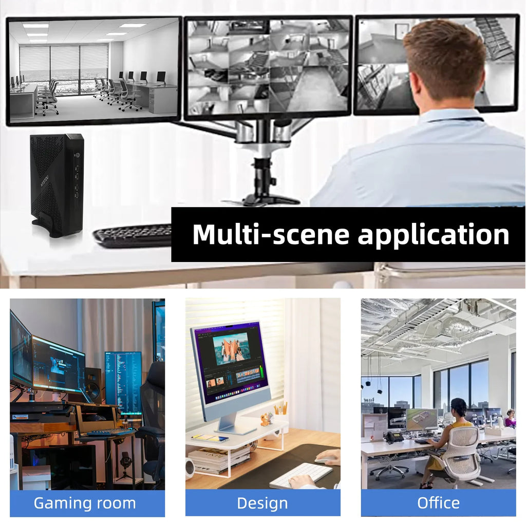 Hystou Mini Gamer Dedicated PC GT RTX 3050 GDDR6 Core i5 i7 13th Gen  HD 4K DP 8K 4 Display Win 11 Gaming AI Desktop Computer