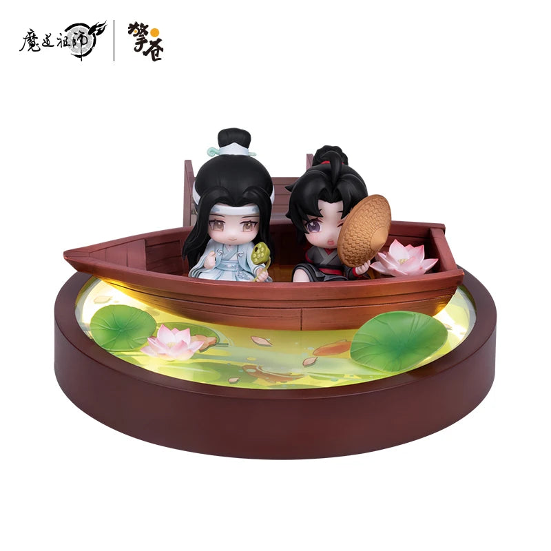 Anime Doll Figure The Untamed Grandmaster of Demonic Cultivation Wei Wu Xian Lan Wang Ji Small Night Light Decoration Figurine