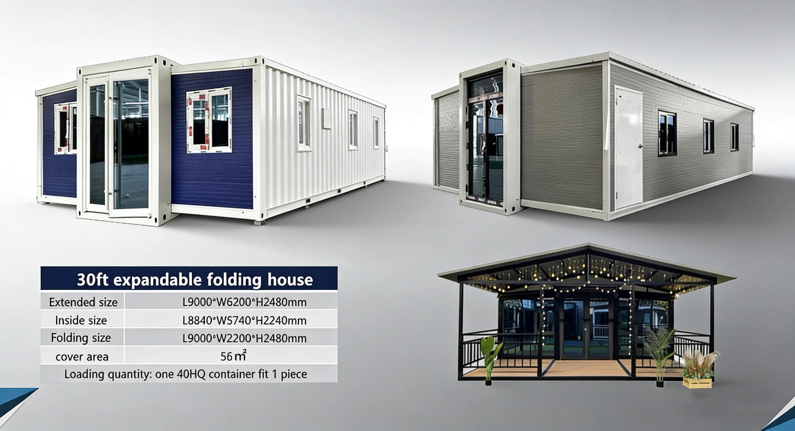 Waterproof CE CertifiedProfessional Custom Expandable Container Home 20ft 30ft 40ft Capsule Tiny House Kitchen Bathroom CE Certi