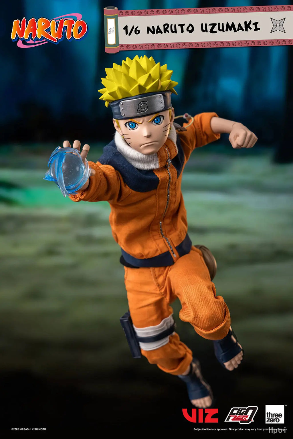Threezero Genuine FigZero Series Naruto Uzumaki Kakashi Hatake Uchiha Sasuke Japanese Anime 1/6 Scale Action Figures Model Toys