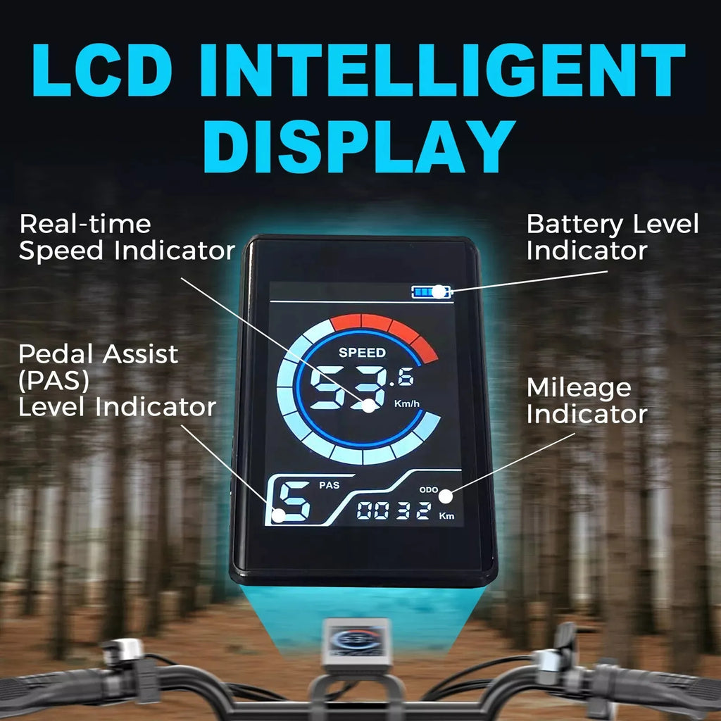 Dual Motor 20" Electric Bike 2000W E-Bike For Adults Bicycle  32mph Fat Tyre