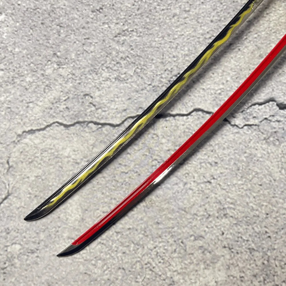10inch Metal Katana Anime Safe Unsharpened Damascus Sword Ninja Knife Blade Real Japanese Katana Original Samurai Sabre Toy Gift
