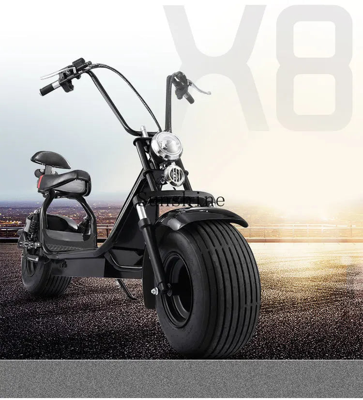 electric car two-wheel skateboard parent-child non-folding bicycle wide tire