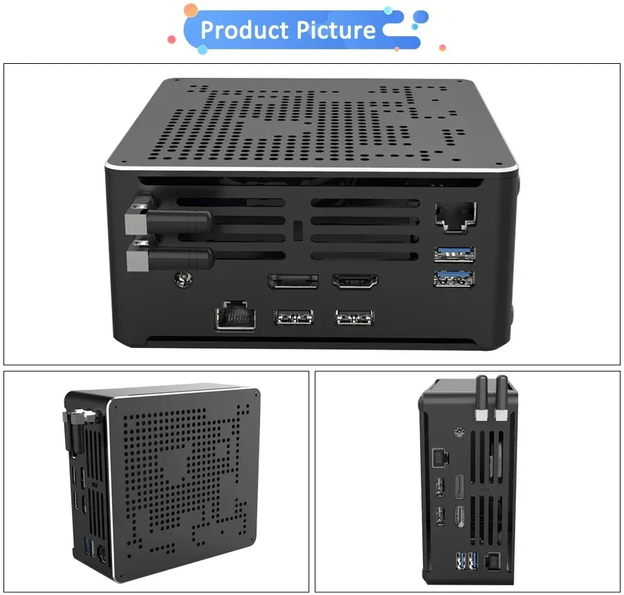 Powerful Mini PC Computer 10th Gen Core I9-10880H 64GB DDR4 MME Office Portable Desktop Computer Embedded Mini PC