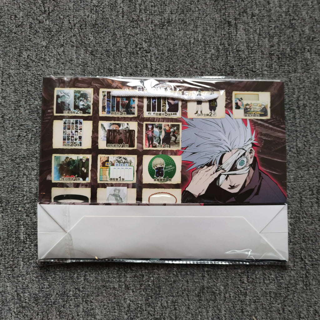 Anime Lucky Gift Bag Stray dogs ONE PIECE Genshin Impact Collection Toy Include Postcard Poster Bookmark Sleeves