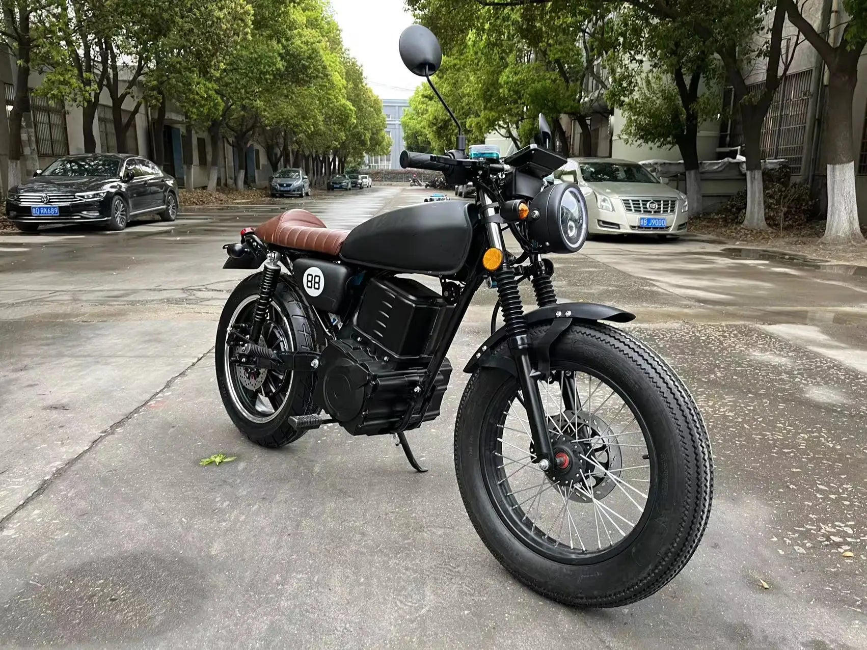 Luyuan The Latest New Energy Lithium Battery High Speed New Arrival Good Quality Fashion Model Retro Electric Motorcycle 2000W