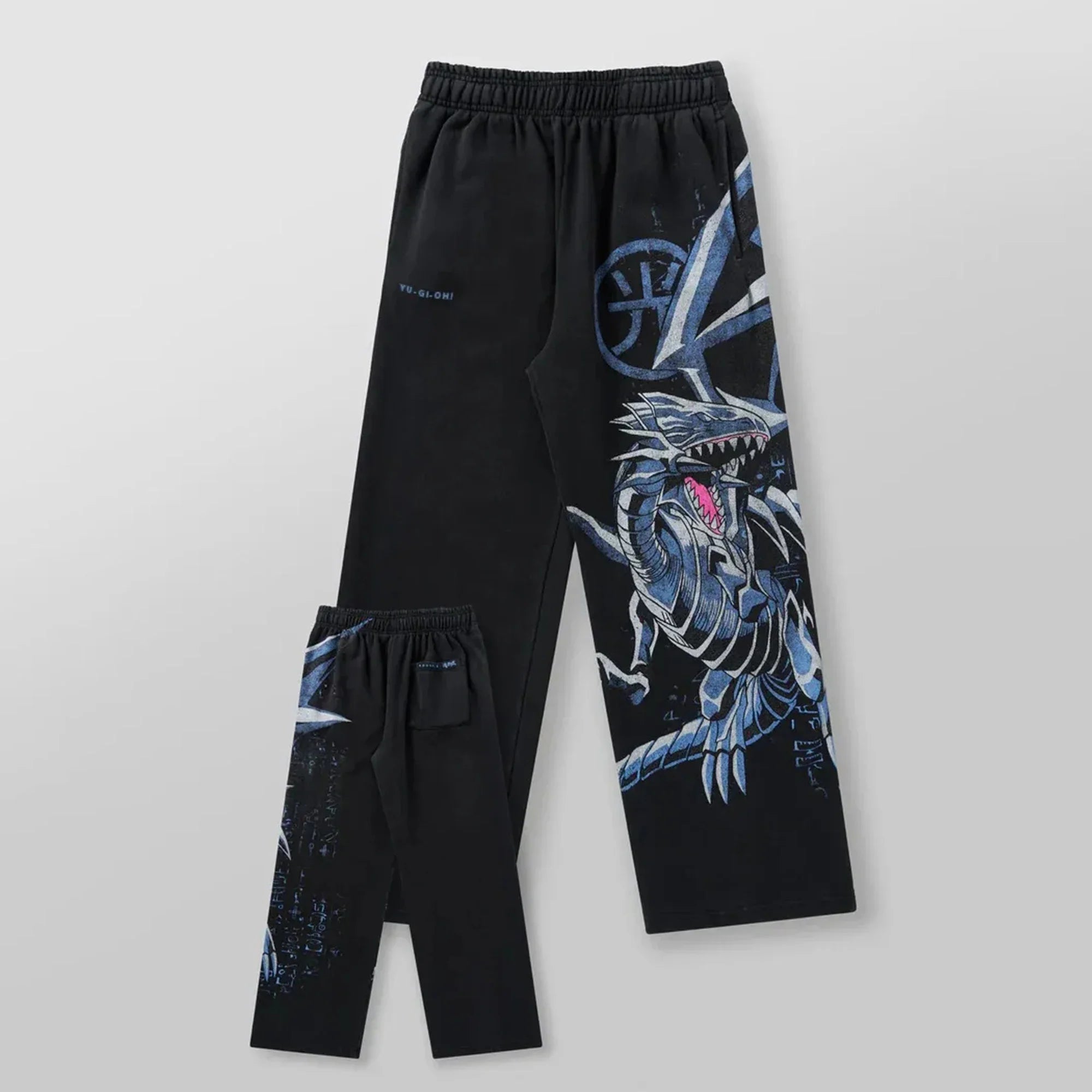 Yu-Gi-Oh Y2k Pants Kaiba Print Baggy Jeans Men Elastic Waist Streetwear 2000s Joggings Casual Pants Gym Trousers Men Clothing