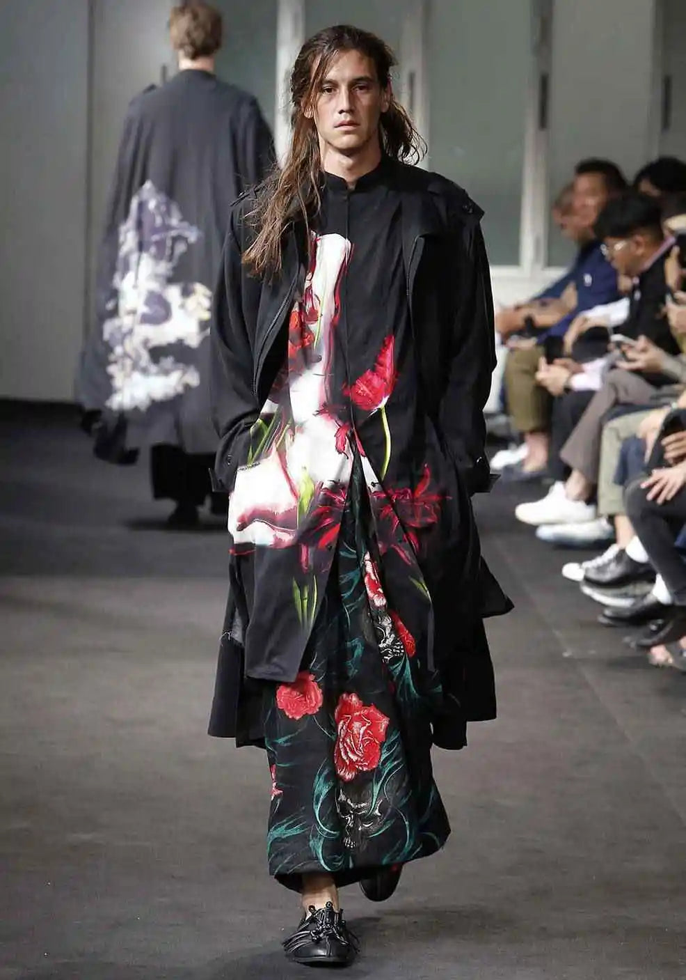 TOP-YAMAMOTO Japanese original design dark niche skull print casual pants