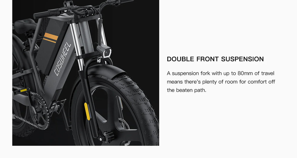 COSWHEEL T26 Electric Bicycle 1500W Ebike Powerful motor 48V25AH lithium battery adult Electric Bike 26*4 Inch Fat Tire E-bike