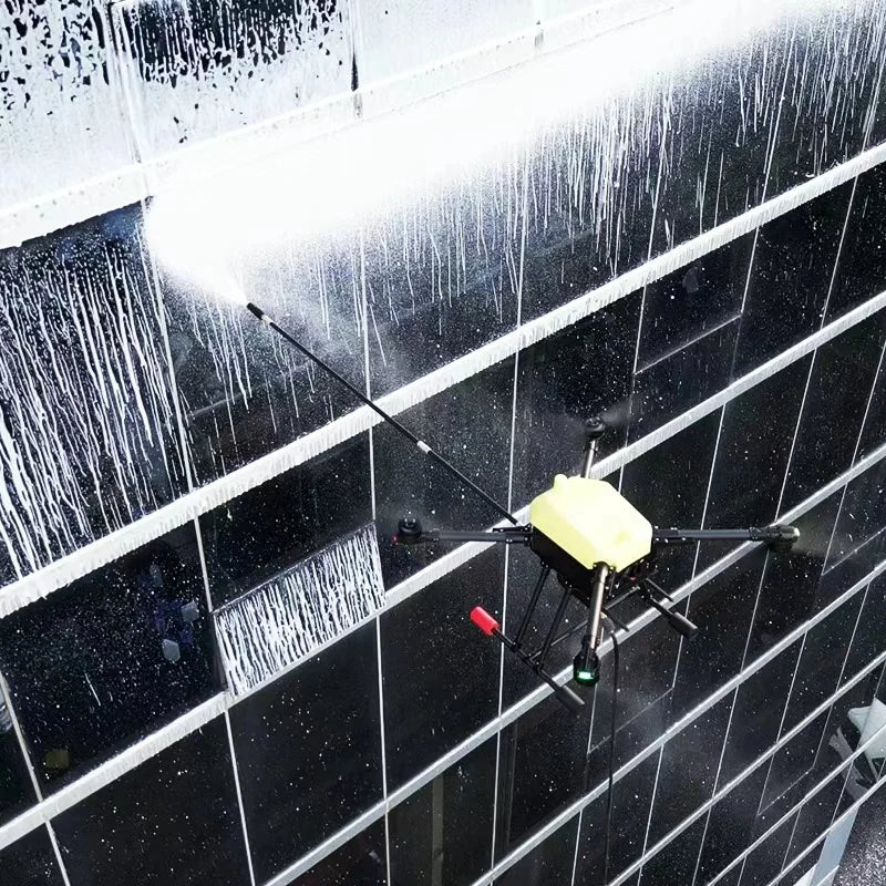 New Professional Industrial High Pressure Cleaning Drone for Home & Commercial Use on Glass Solar Panels Roofs