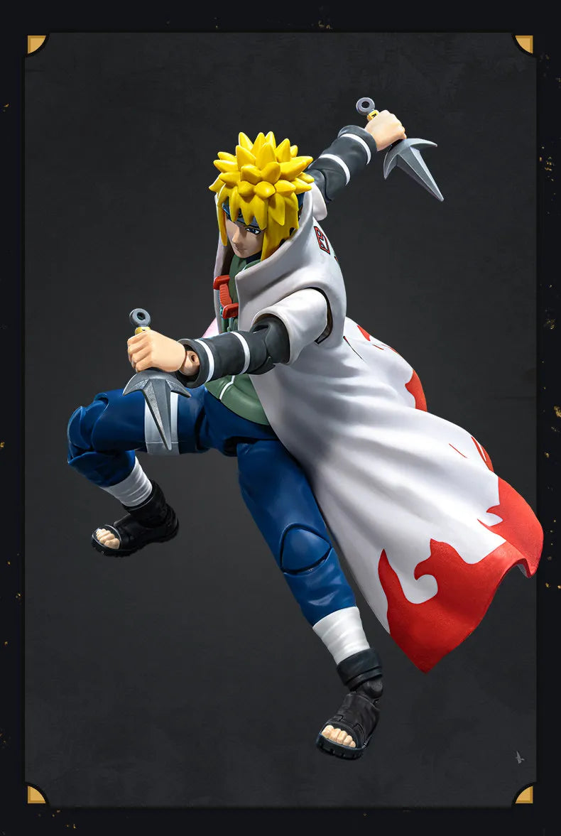Blokees Naruto Action Figures Naruto Uzumaki Kurama Sasuke Uchiha Minato Namikaze Assembly Model Champion Class Anime Toys Gift