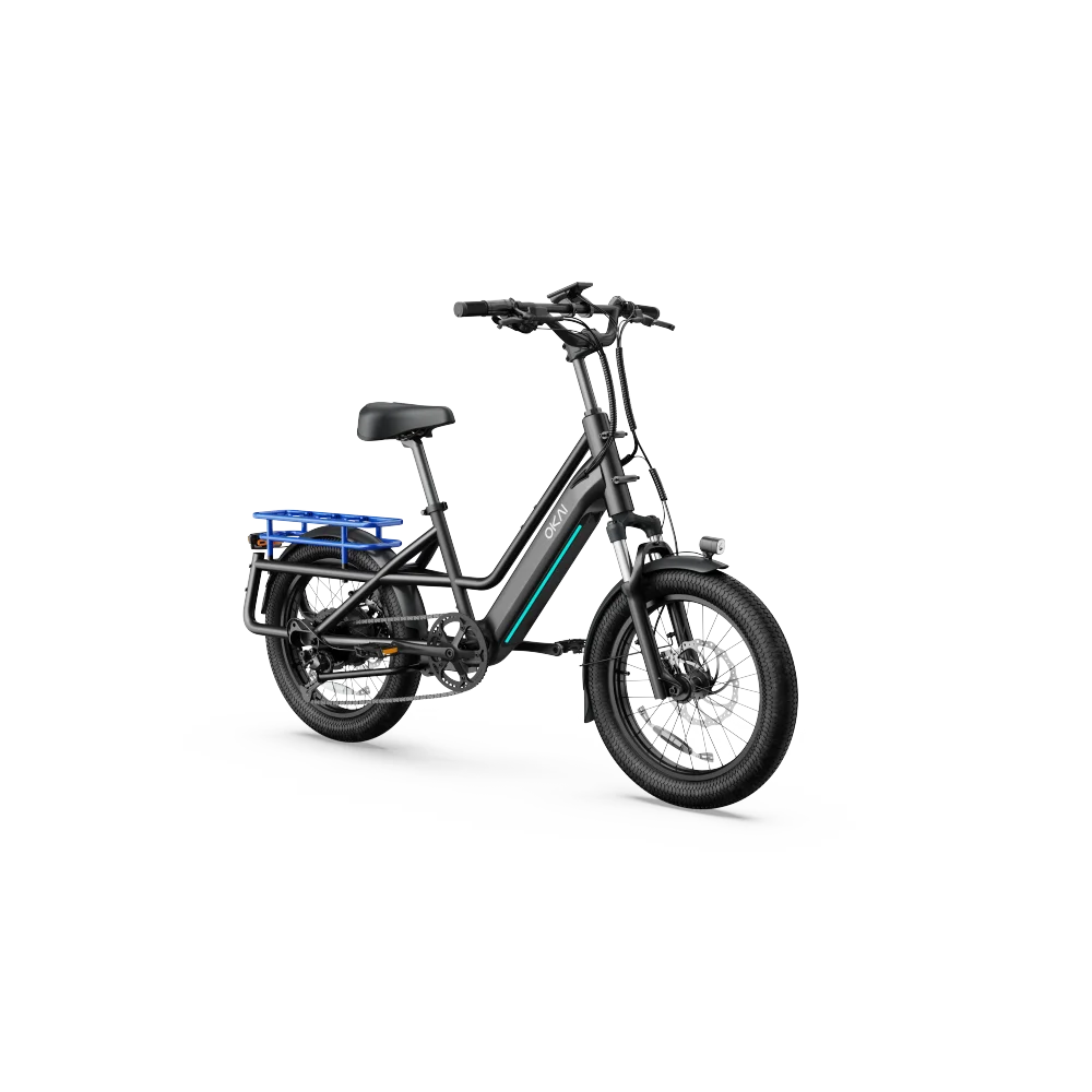 Multifunctional EB70 Kargo Fitness Step-through e-Bike w/ up to 50 miles Max Operating Range and 20 MPH Max Speed-Black