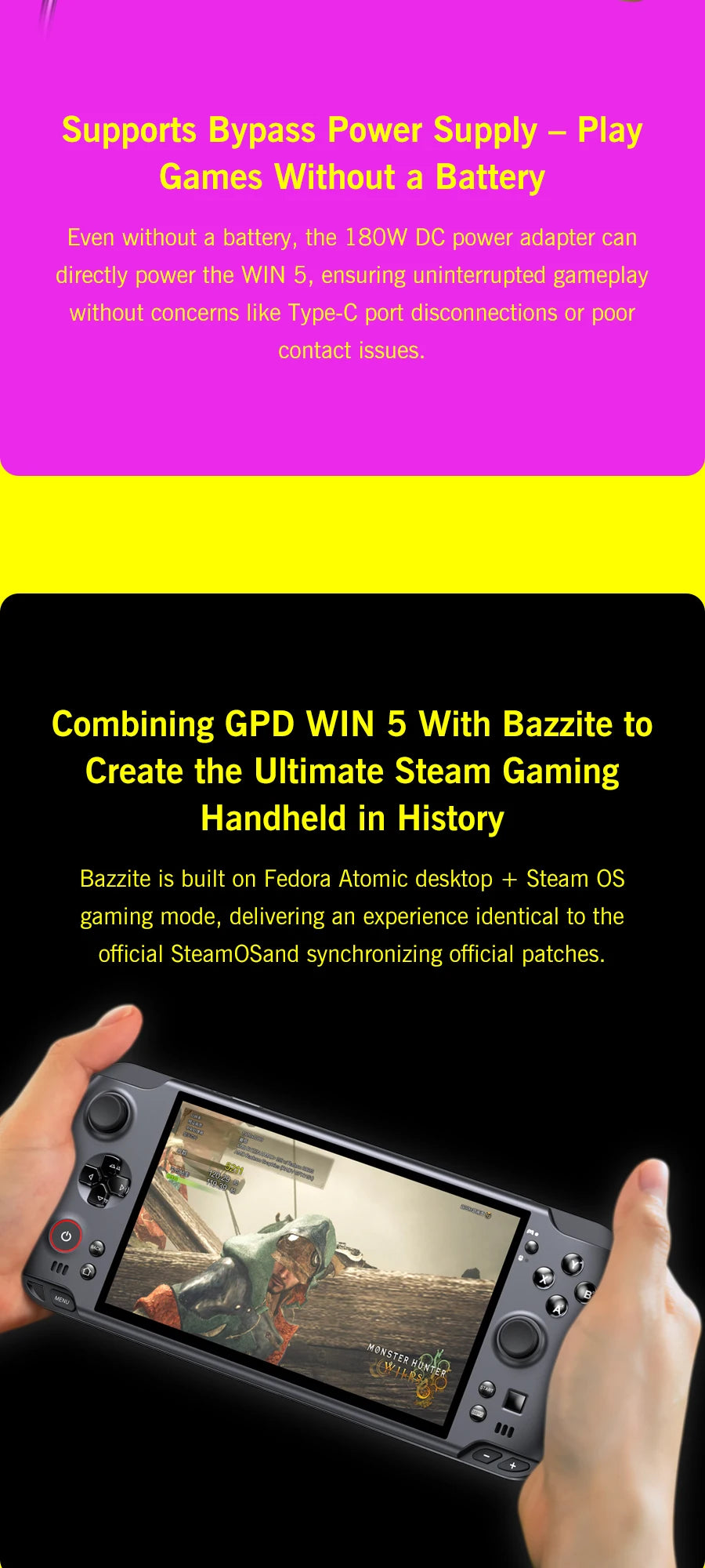 GPD WIN 5 Handheld Gaming Laptop Portable Gaming Entertainment with Laptop Functionality