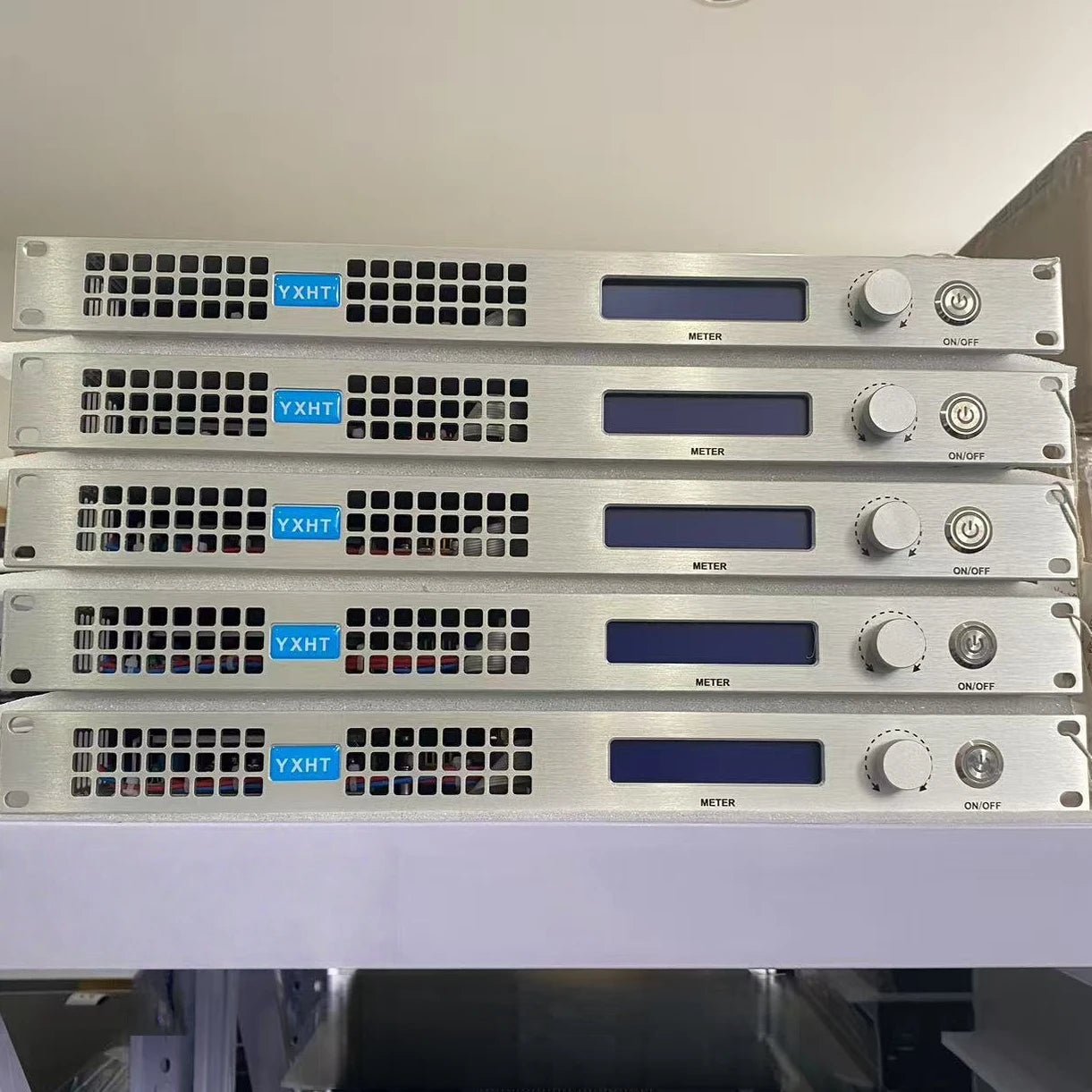 110V/220V YXHT-100W FM Transmitter, Stable Performance, Energy-Saving, Low Noise, MPX Input for Radio Broadcast, Hotel Lobby