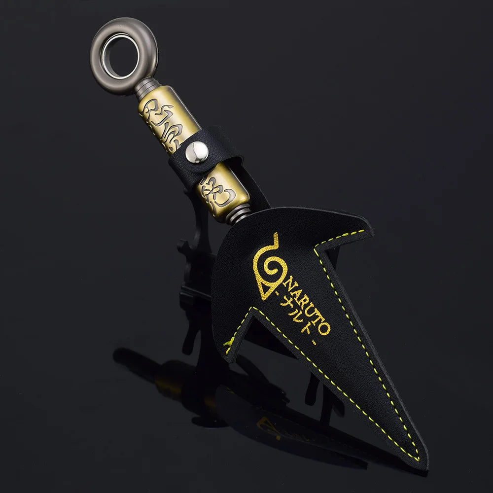 3 Styles Namikaze Minato Weapon 23cm/9.84inch Rotatable The Art of Flying Thunder God Kunai Metal Craft Model Turn Ninja Toys