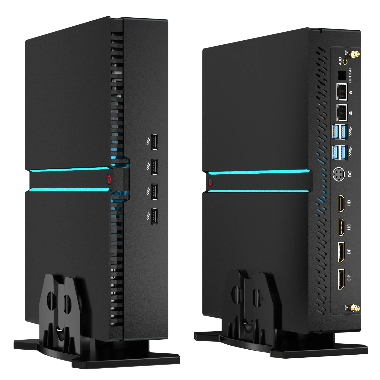 Eglobal 13TH I9-13900F I7-13700F I5-13400F RTX 4060 8G Gamig Discrete Graphics Card Mini Desktop 4K Four Displays Gamer Mini PC