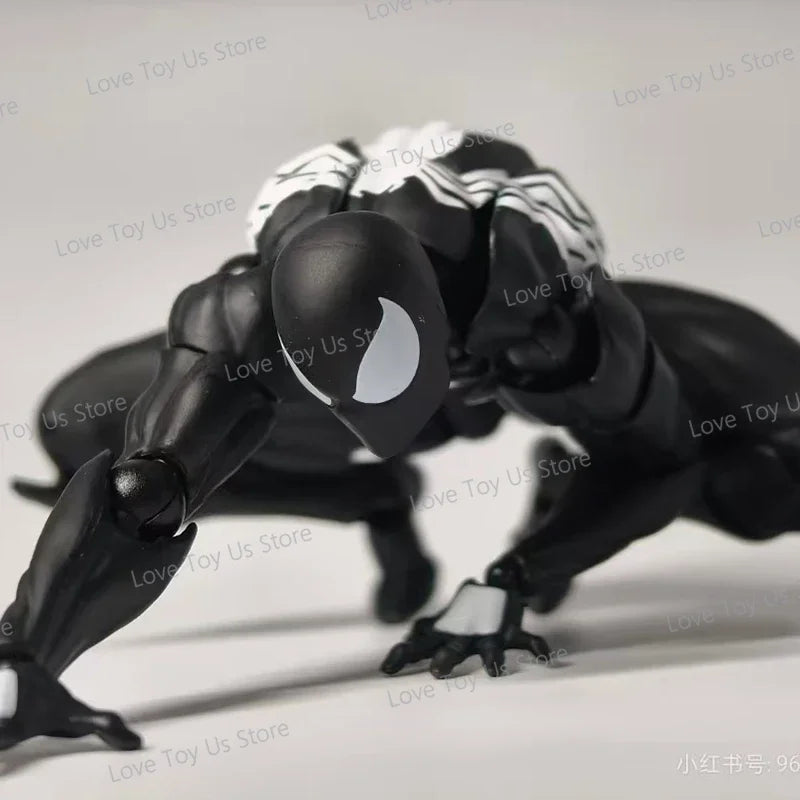 Mess Toys Spider-Man Symbiote Black Suit – Neighbor & Scarlet Spider Anime Action Figure – In Stock Gift Toy