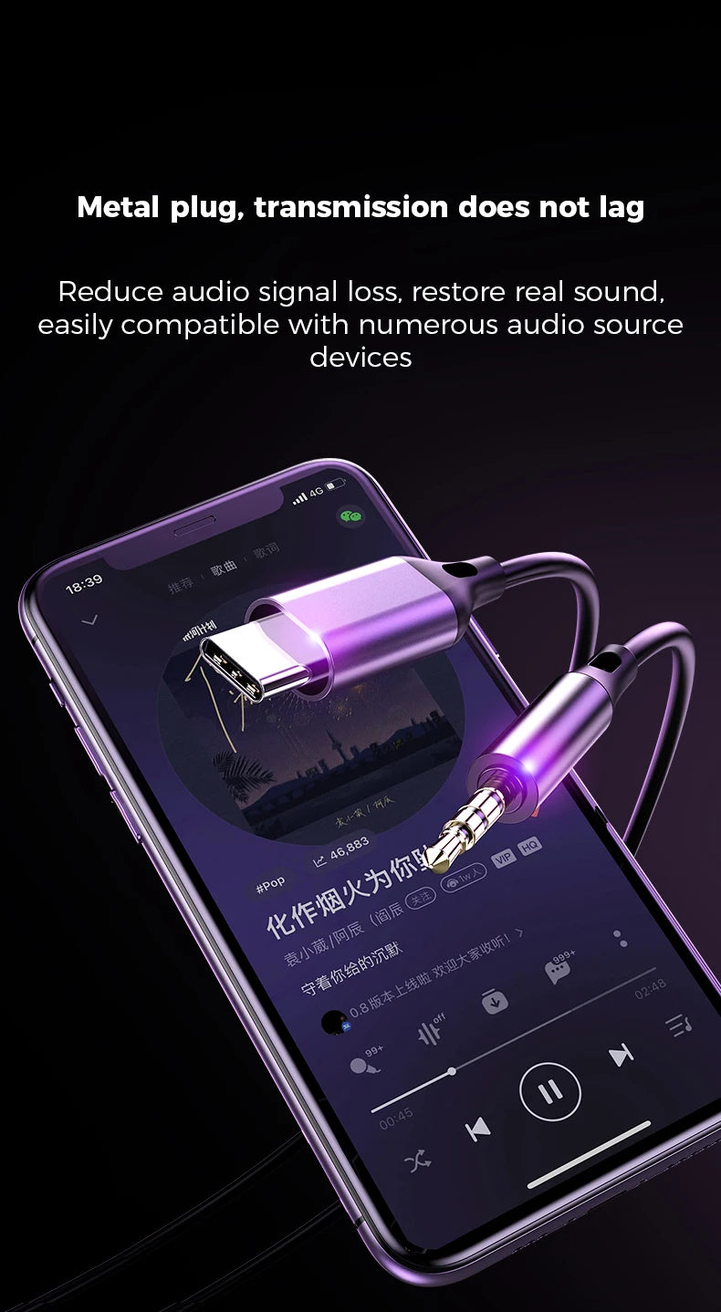 For Samsung Type C Wired Earphones HiFi Bass Surround Sound 3.5mm In-ear Headphones For iPhone 16 Galaxy Ultra S25 S24 Headsets