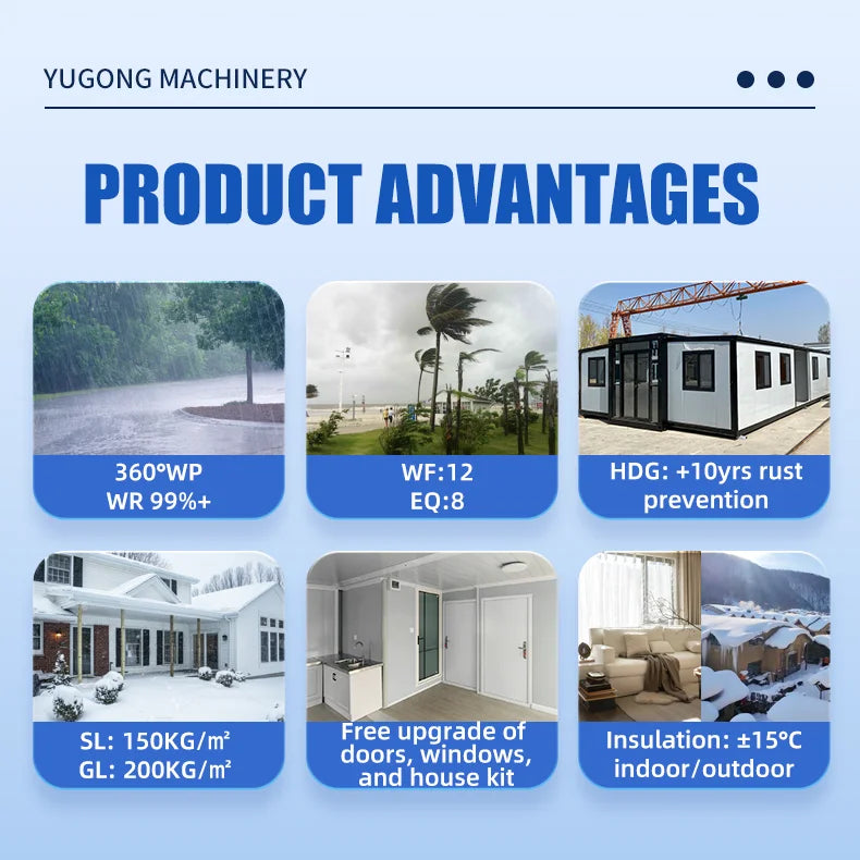 CE Certified Expandable Container House Prefab Home for Global Market Supply
