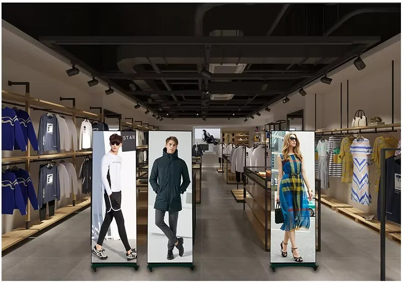 Moveable Indoor P2 P2.5 P3 P4 Led Poster Display Panel High Brightness LED Advertising LED Poster Display Screen