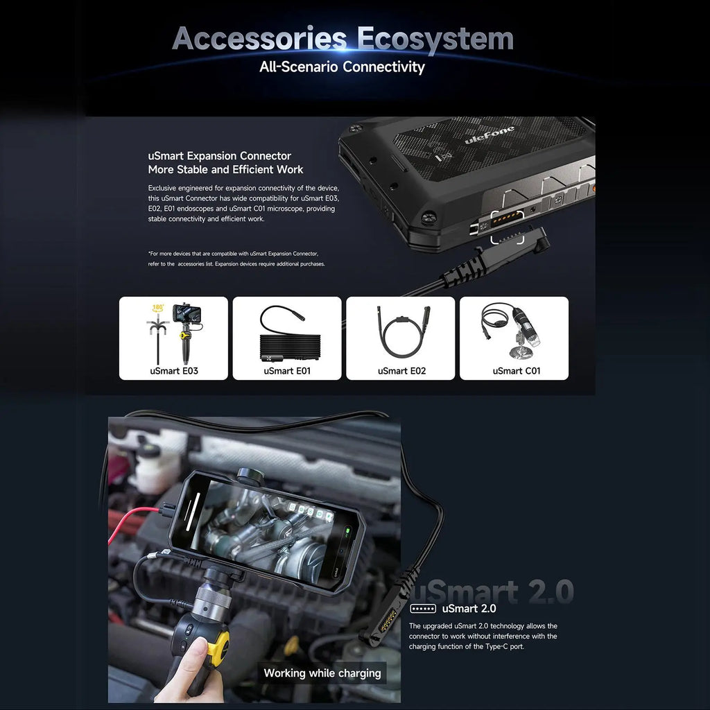 Ulefone Armor 28 Ultra Rugged Smartphone 5G 16GB+1TB 6.67'' FHD+ AMOLED 10600mAh 120W 64MP Night Vision Camera Android 14 NFC