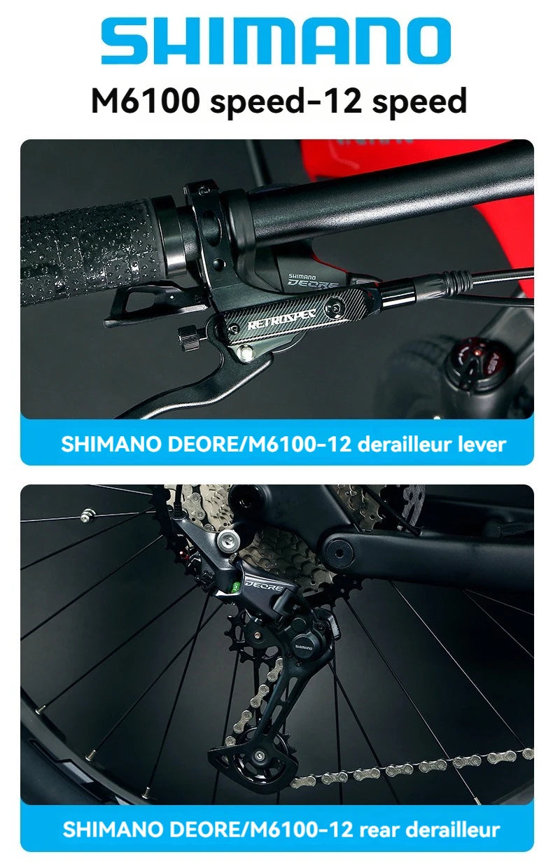 Hot Selling CYCTRAC Electric Bicycle Carbon Fiber Frame Electric Bike 29 Inch Electric Mountain Bike With Full Suspension