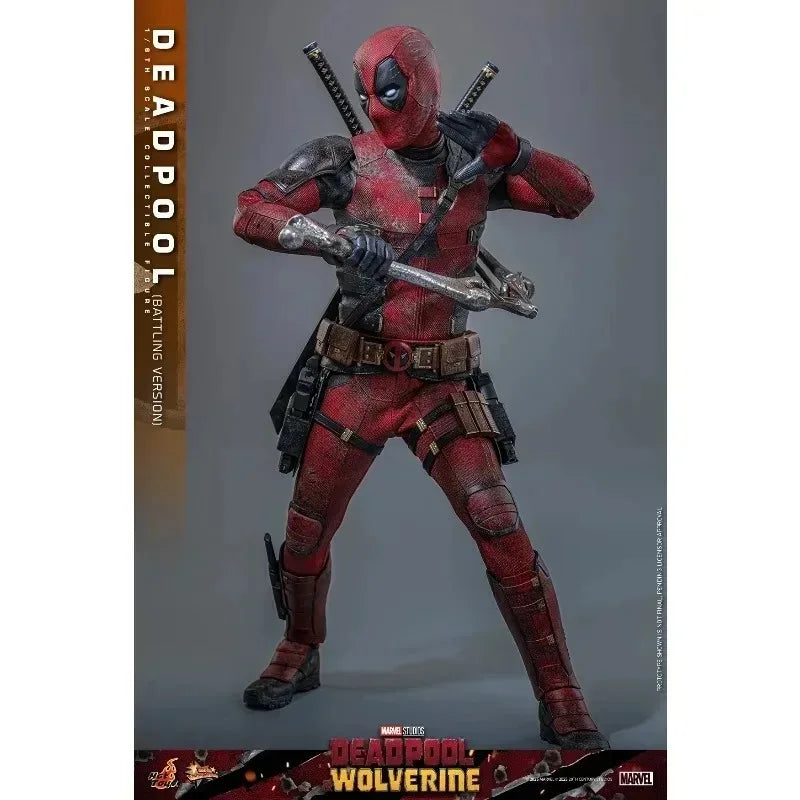 New Original Marvel Deadpool Wolverine MMS782 Battle Damage Version Action Figure Toys Gifts Collection