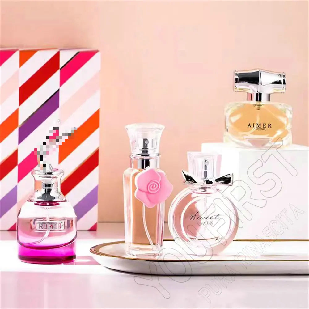 Classic Brand Perfume Women Eau de Parfum Femme 100ml Club De Nuit Perfumes Feminino Gift Box 4Pcs Set Floral Fruity Scent Spray