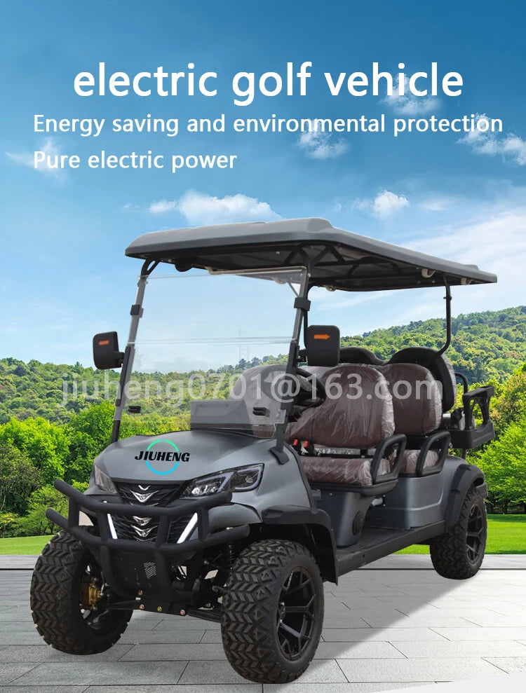 High Performance New Road 6 Wheel Drive Street Legal Club Car Electric Golf Cart Buggy 30-50Km/h Front Disc Brakes80-100km Range