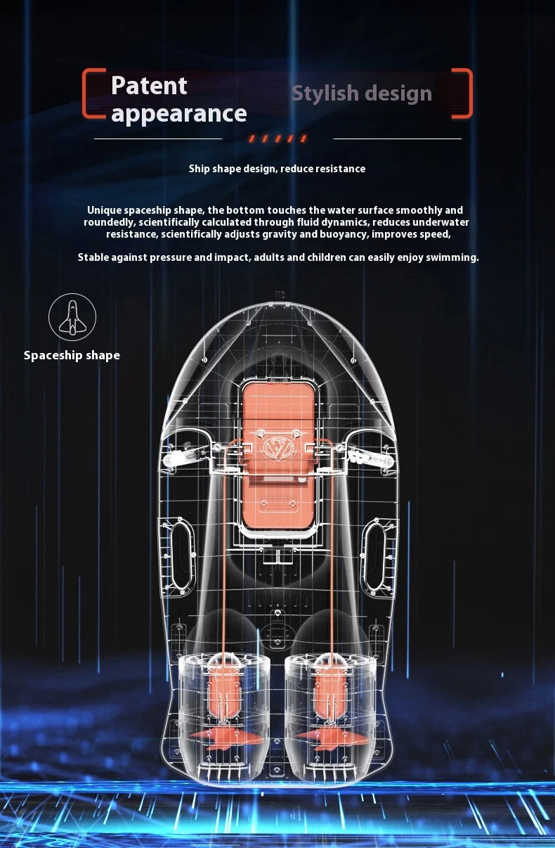 2025 New Adult Electric Water Scooter Underwater Booster Diving Electric Floating Board Surfboard for Rescue Aircraft Adult Size