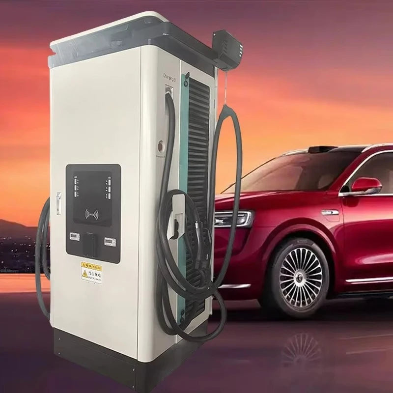 CCS2 DC Fast Charger 120kW EV Charging Station | Electric Vehicle Charger IP54 Outdoor Rating Efficiency Commercial Use