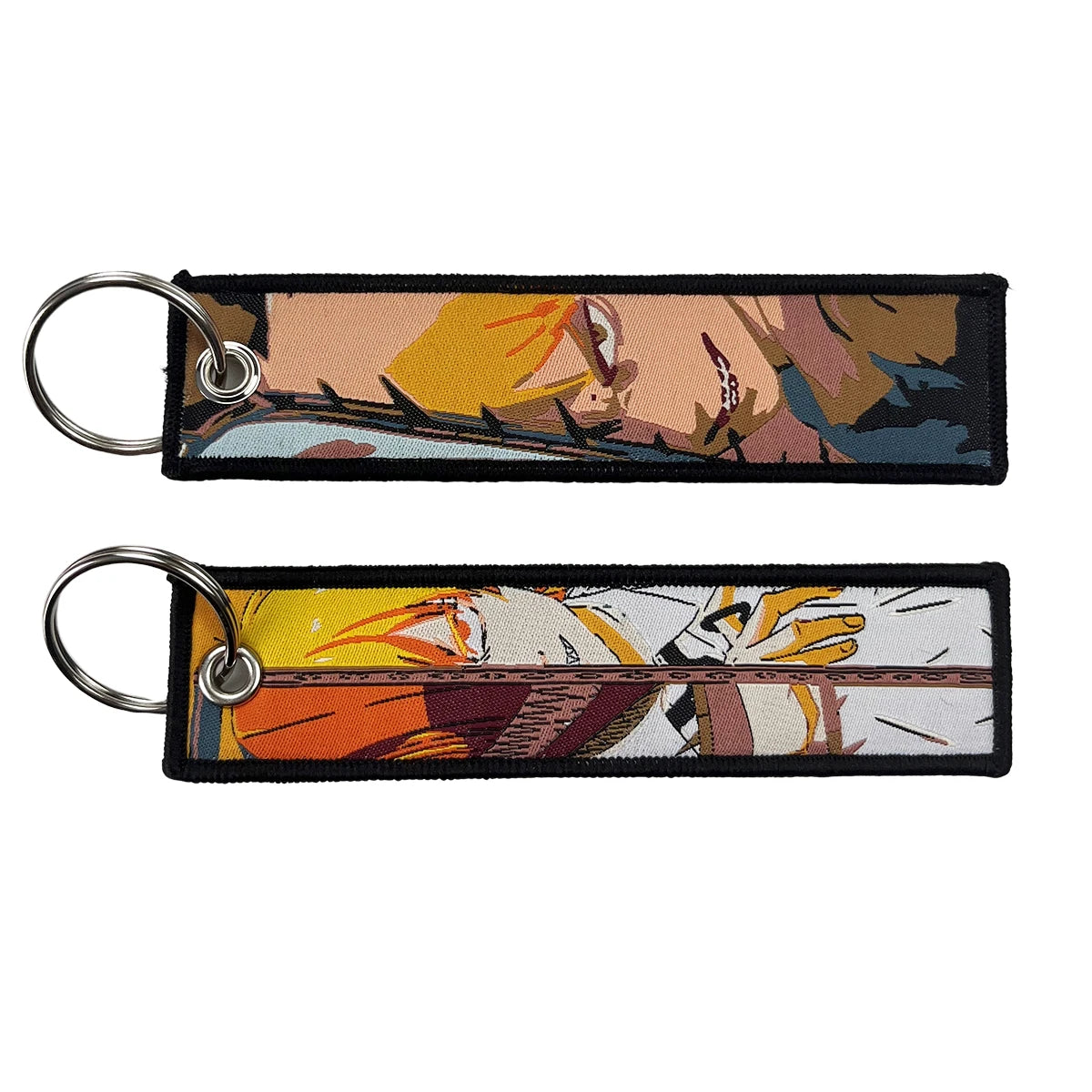 Anime embroidery Key Jet Tag Key chain Cartoon Keychains Key Ring Holder Pendant Gift Wholesale keychain accessories Key