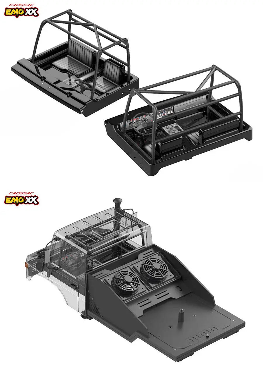 In Stock Emo Xx 1/6 Rc Electric Remote Control Climbing Truck Rock Breaker Off Road Vehicle With Led Strobe Lights For Hobbyists
