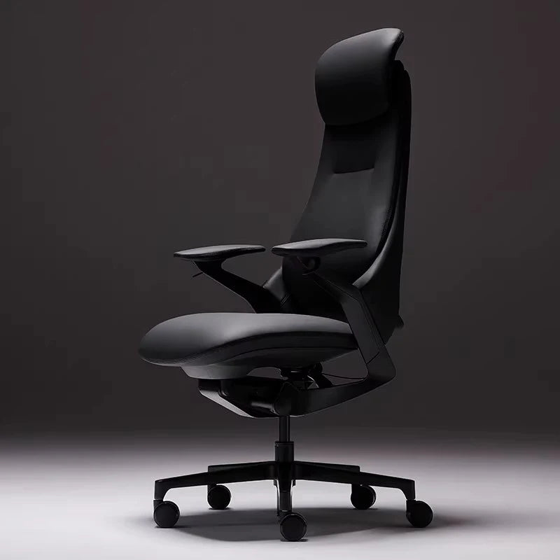 Computer Relaxing Office Chair Ergonomic Mobile Wheels Leather Office Chair Backrest Modern Sillas De Oficina Library Furniture