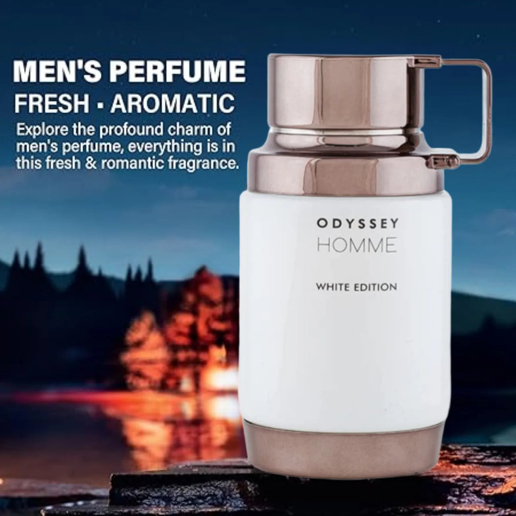 Armaf Odyssey Homme Sky for Men Eau de Parfum Spray, 3.4 Ounce formaldehyde free, EDP， Liquid perfume, lasting flower fragran