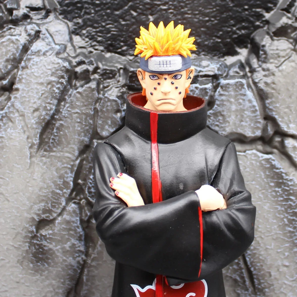 37cm Naruto Akatsuki Figure 6 Pcs/Set Uchiha Itachi Madara Konan Hidan Ninja Super Anime Scene Figurine Decoration Model Toys