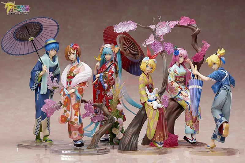 Stronger Hatsune Miku Authentic Japanese Floral Pattern Kimono Figure With Traditional Umbrella Anime Collectible For Otaku Fans