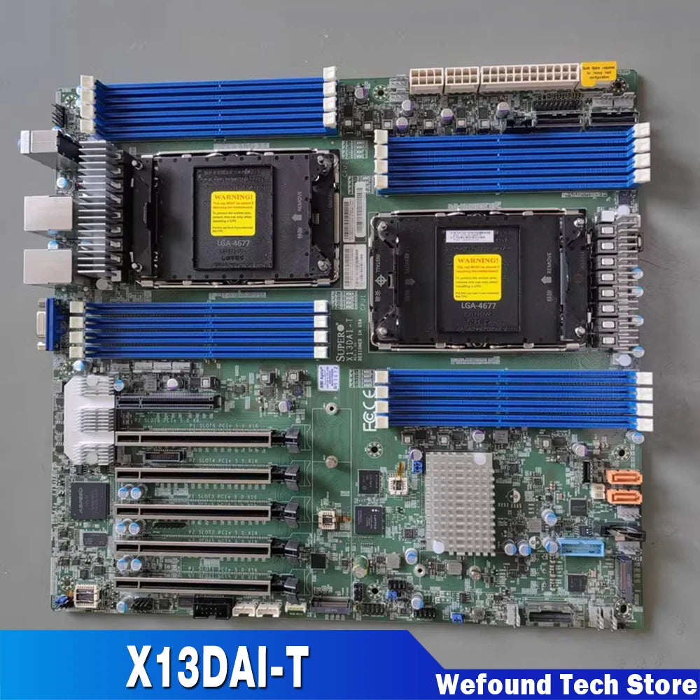Two-way Workstation Motherboard 4677 Pin 350W Power Consumption C741 Chipset Supports DDR5 X13DAI-T