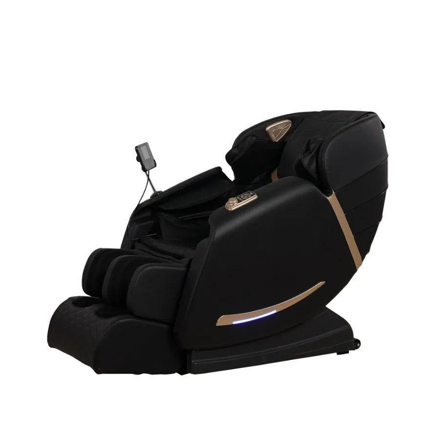Full Body Massage Chair With Zero Gravity Recliner with two control panel: Smart large screen and Rotary switch spot kneading a