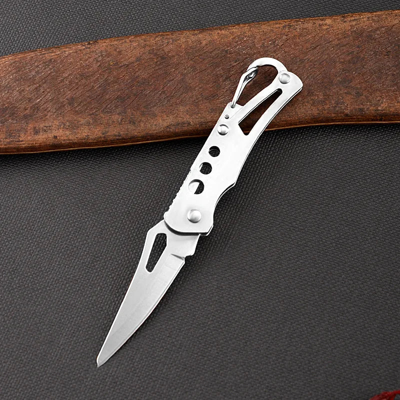 Portable Stainless Steel Shape Knife Camping Self Defense Outdoor Survival Supplies Tools Foldable Pocket Knife Mini Key Knife