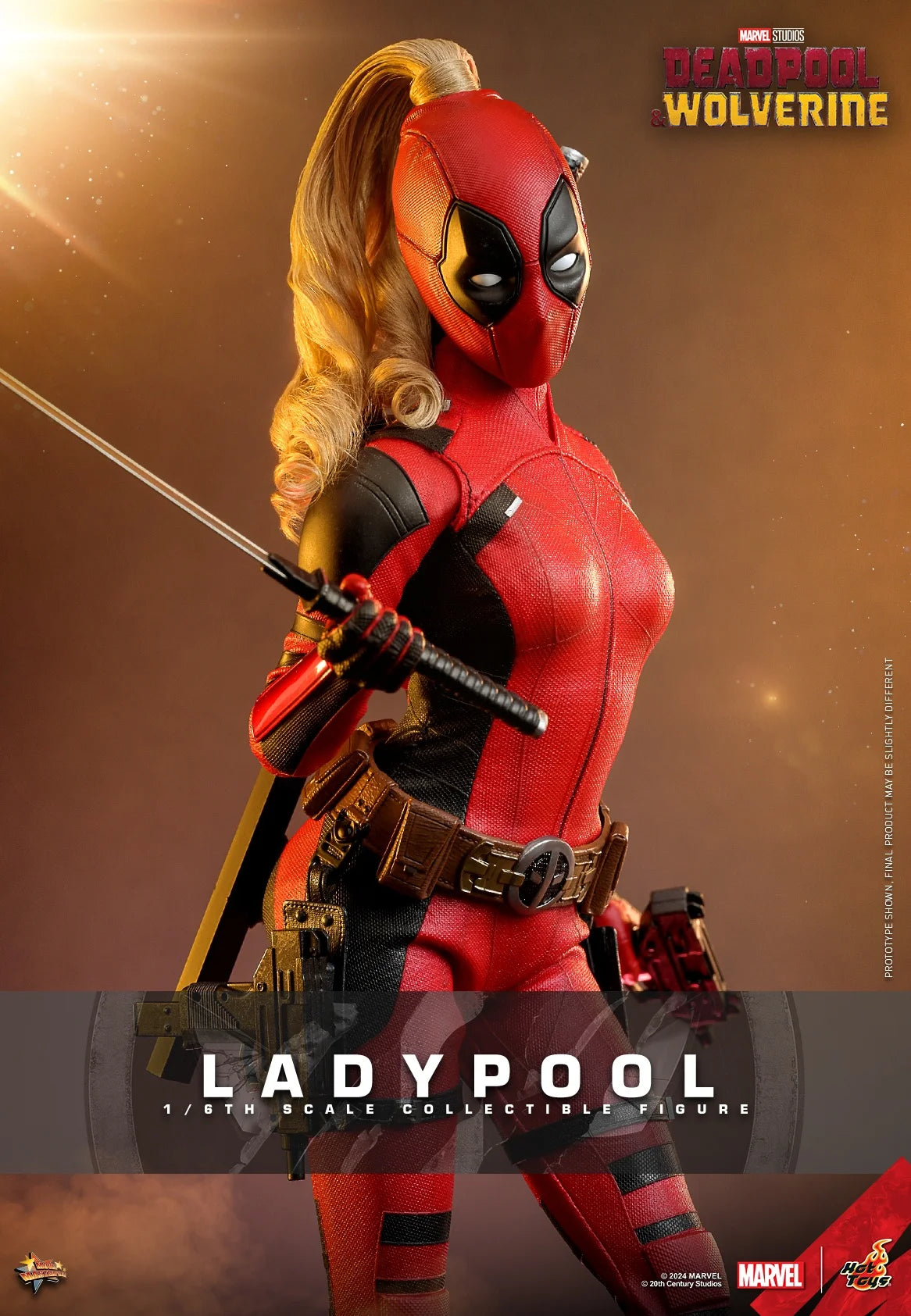 In Stock HOT TOYS Ladypool Deadpool 1/6 Movability Model Toys Collect MMS747 Deadpool & Wolverine HT Ladypool