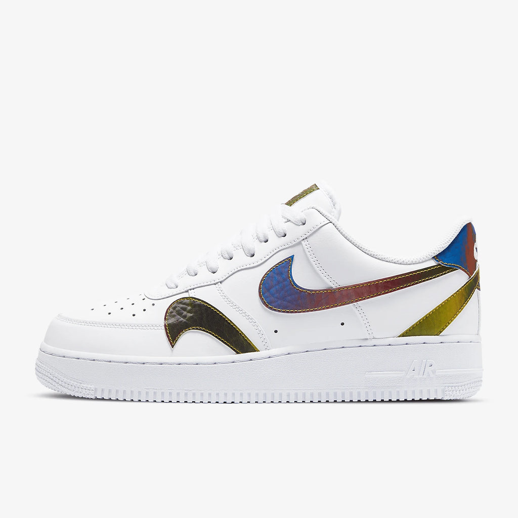 Nike genuine AF1 Air Force One colorful laser inverted hook men's sports board shoes CK7214-101