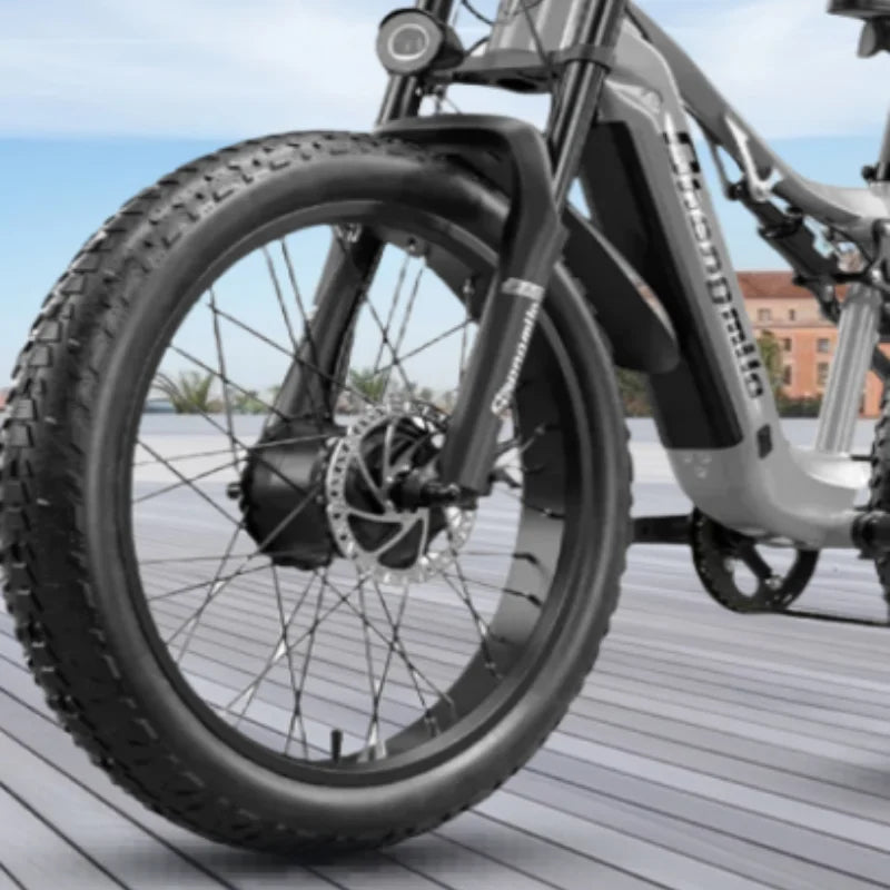 Shengmilo S600 Electric Bicycle 2000W dual motor 48V 35AH Dual batteries electric bike 50km/h 26 Inch tire off road Beach E-bike