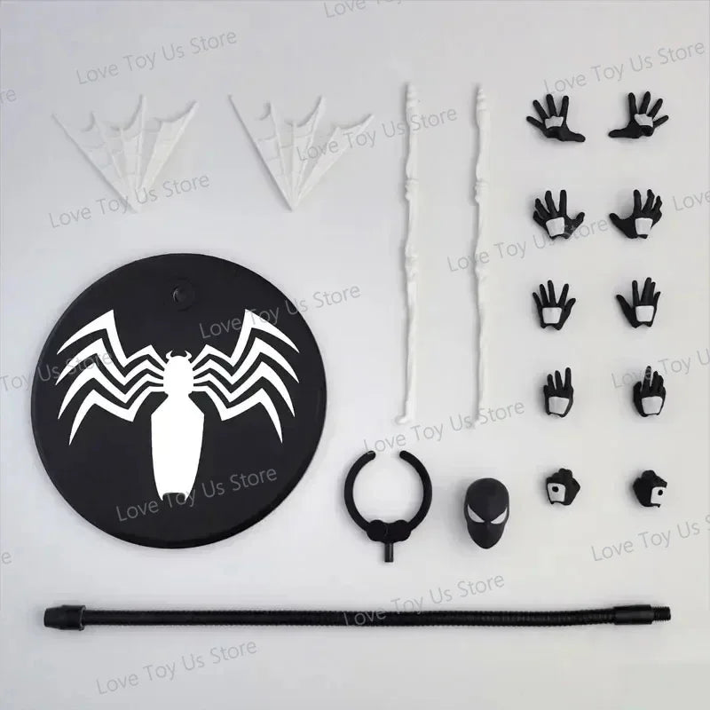 In Stock: Mess Toys Spider-Man Symbiote Suit & Scarlet Spider Anime Action Figures - Collectible Gift Set