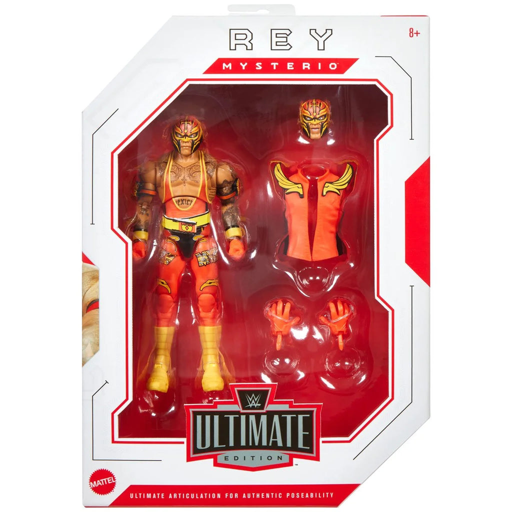 In Stock Original Mattel WWE Ultimate Edition 23 LA Knight  Rey Mysterio 6 Inch Scale Action Figure