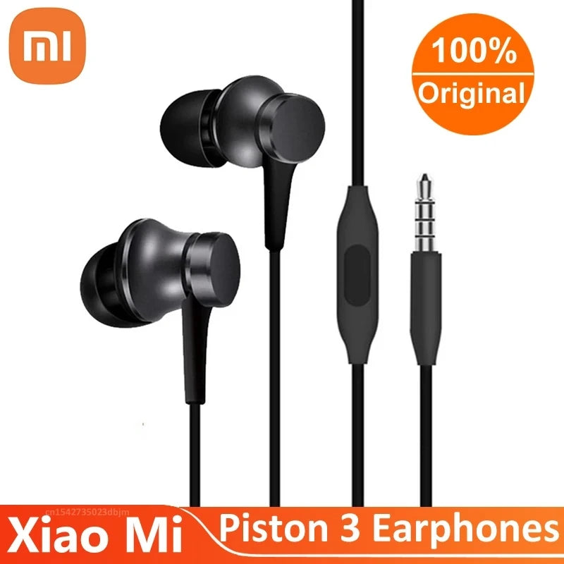 Xiaomi Earphone 3.5mm In-Ear Metal Wired Call Earphones Gaming Computer Headset With Mic Headphones for Xiaomi Samsung Phones